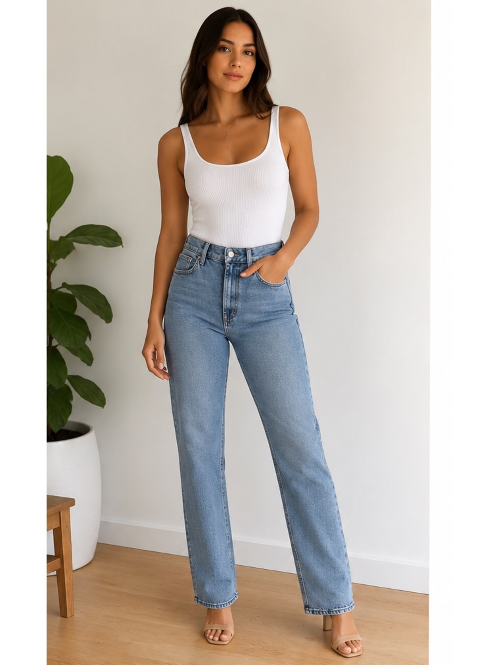 Joes Jeans High Rise Straight Jeans Size 31 NWT
